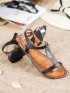 Štýlové sandále z eko kože