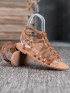 Hnedé sandále rimanky