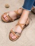Štýlové hnedé sandále
