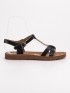 Klasické čierne sandále