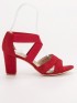 Červené nazúvacie sandále