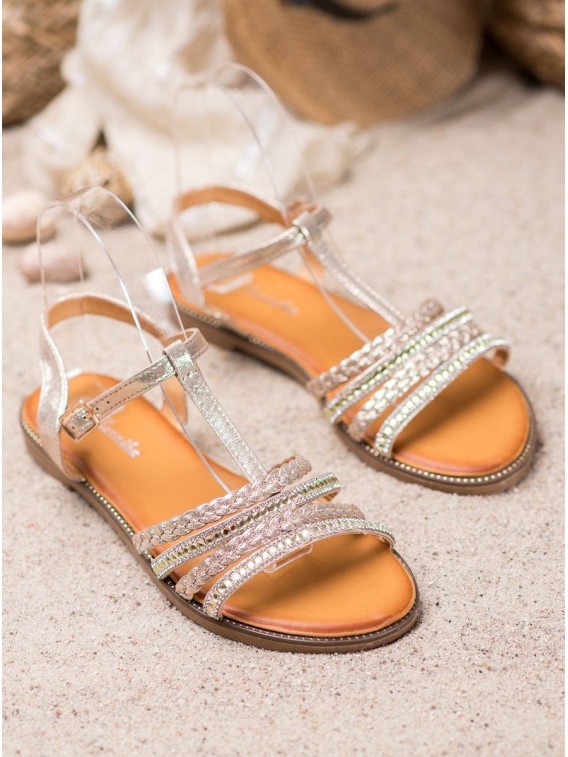 Elegantné sandálky s kamienkami