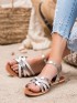 Klasické strieborné sandálky
