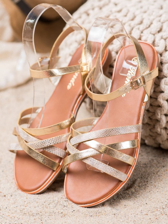 Klasické zlaté sandálky