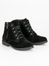 Čierne topánky na zips 881-5B