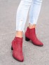 Pohodlné červené členkové topánky