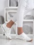 Biele dierkované sneakersy