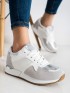 Štýlovo bielo-šedé sneakersy