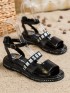 Čierne sandálky Fashion