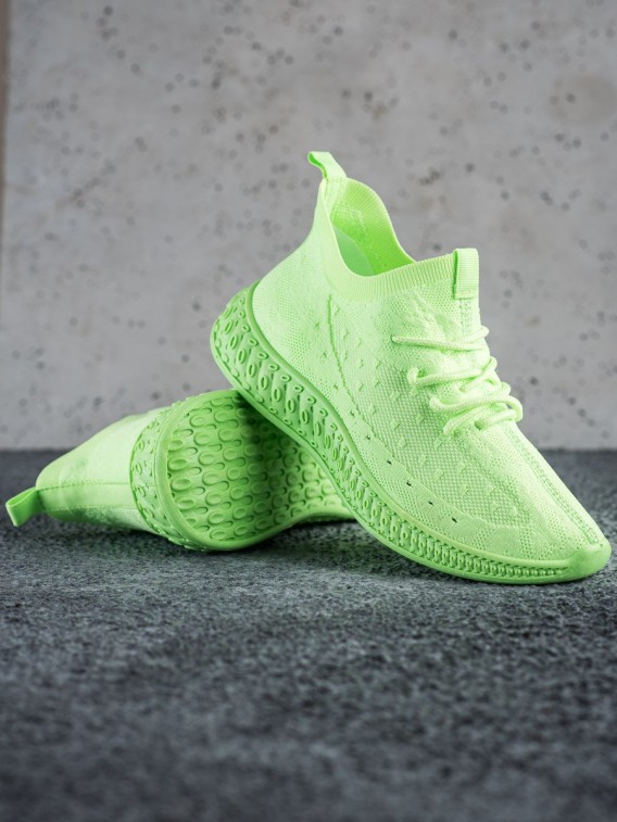 Zelené textilné sneakersy