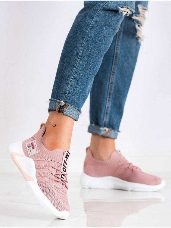 Ružové športové topánky White Off