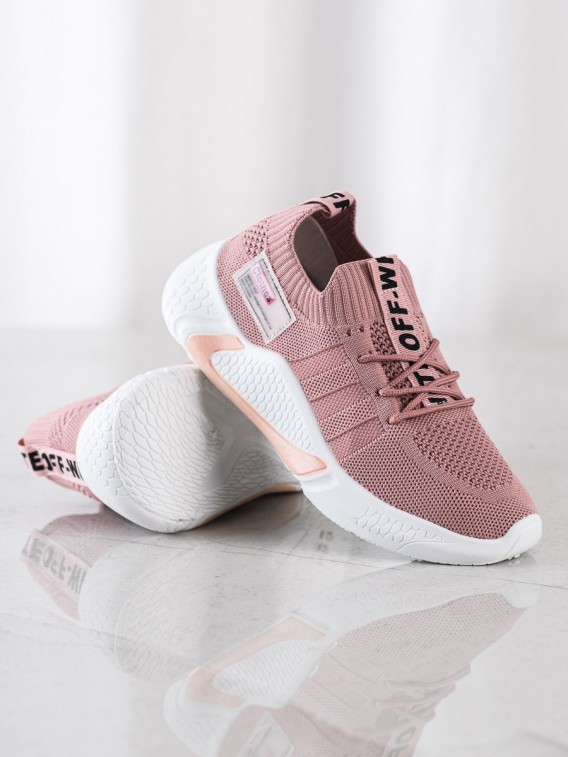 Ružové športové topánky White Off
